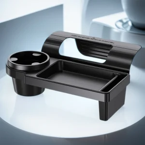 Side Door Window Phone Slot with Cup Holder