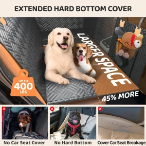 400 pounds Load-Bearing  600D Heavy-Duty Anti-Scratch Washable Dog Hammock for Cars and Suvs